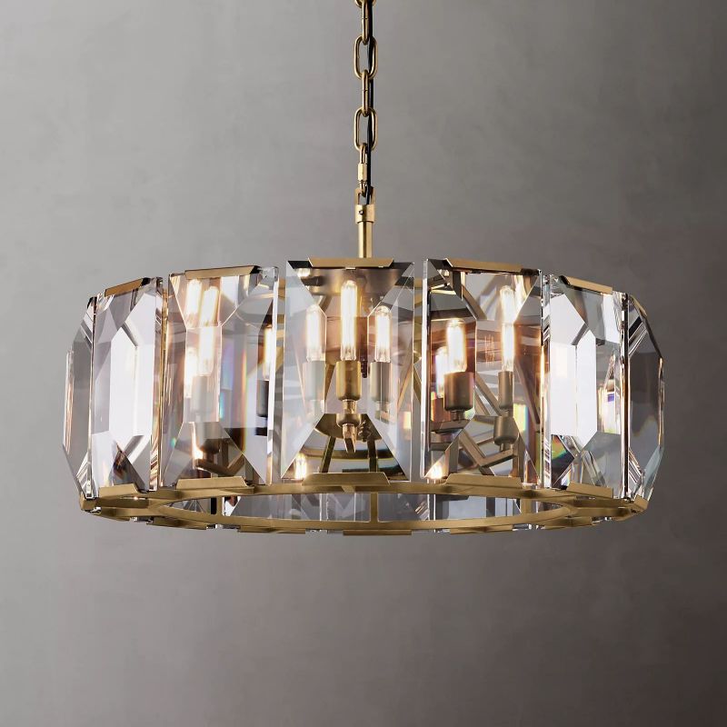Harson Crystal Round Chandelier 31"