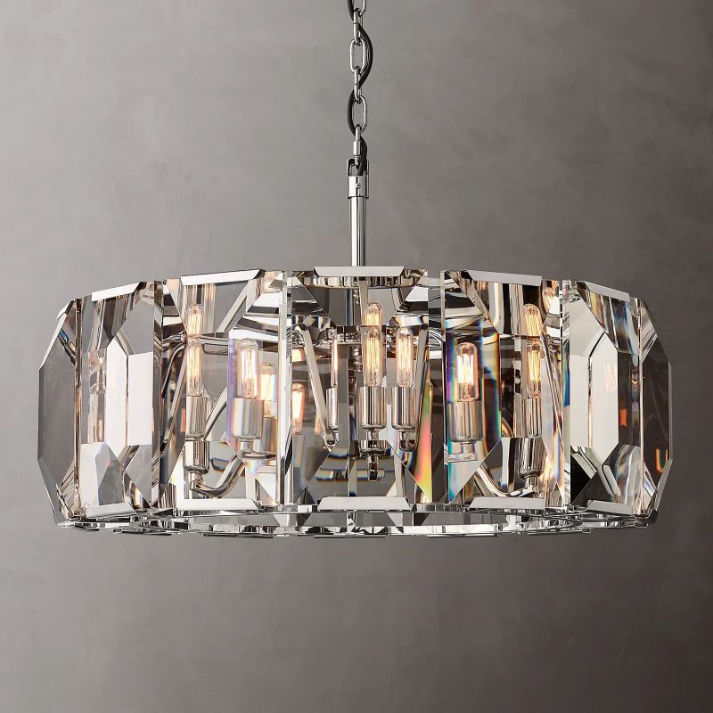 Harson Crystal Round Chandelier 31"
