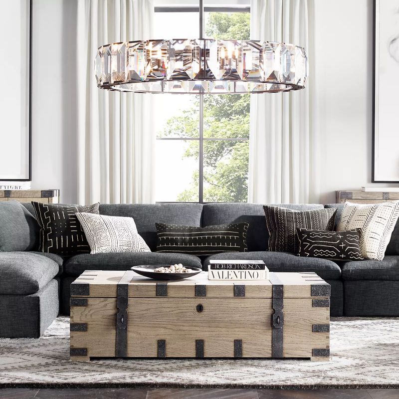 Harson Crystal Round Chandelier 60"