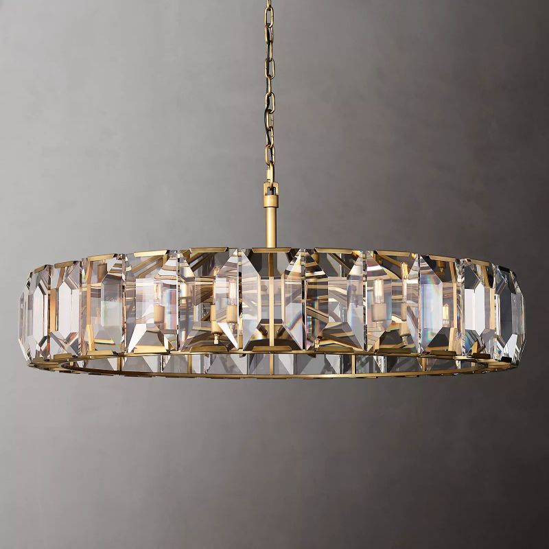 Harson Crystal Round Chandelier 60"