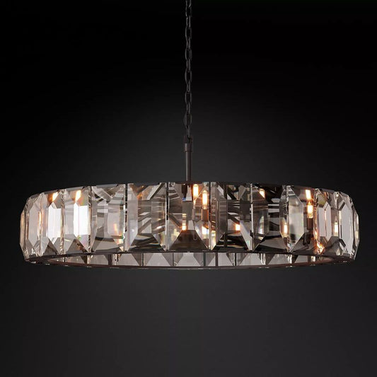 Harson Crystal Round Chandelier 60"