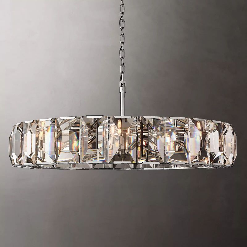 Harson Crystal Round Chandelier 60"