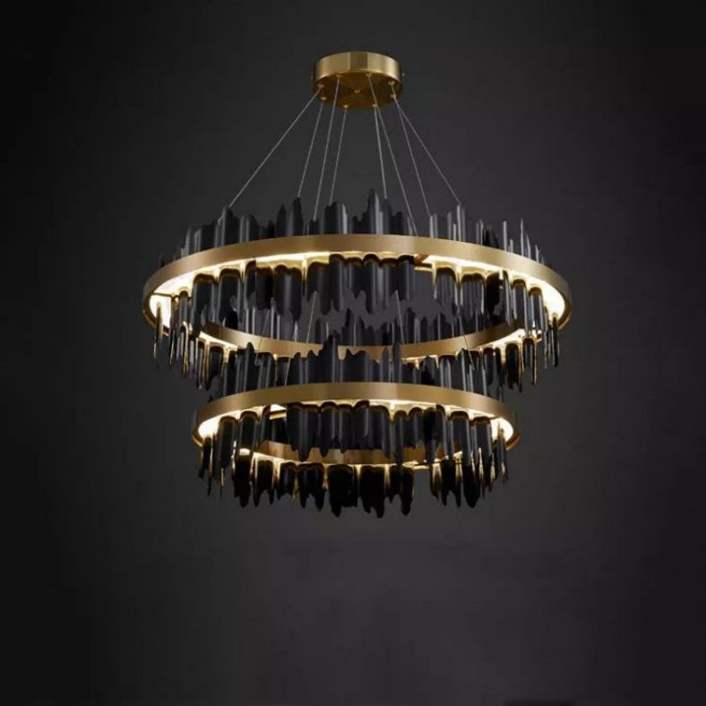 Hill 2-Tier Modern Round Chandelier