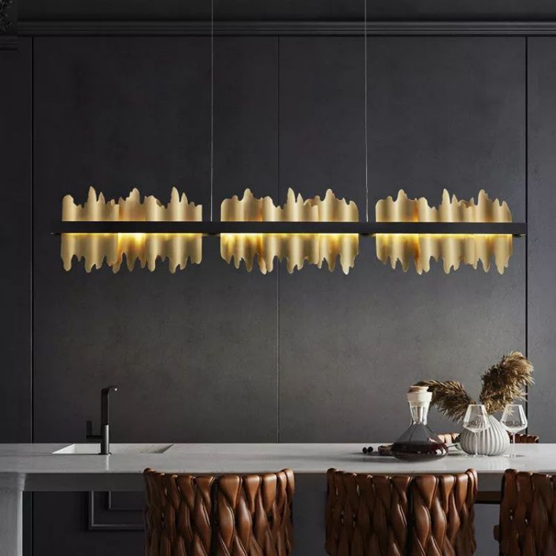 Hill Modern Sculpture Linear Chandelier