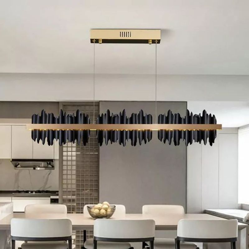 Hill Modern Sculpture Linear Chandelier
