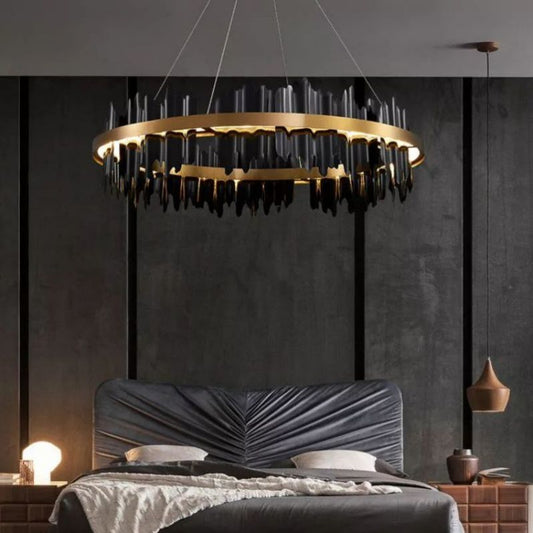 Hill Modern Sculpture Round Chandelier