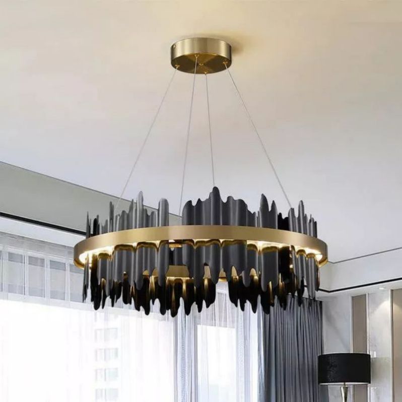 Hill Modern Sculpture Round Chandelier