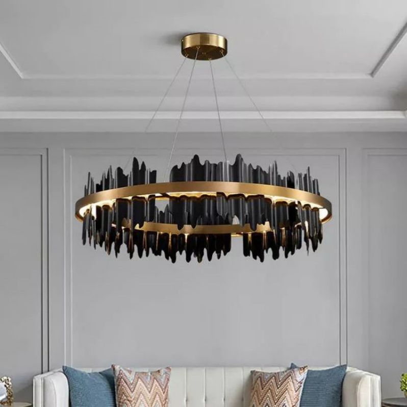 Hill Modern Sculpture Round Chandelier