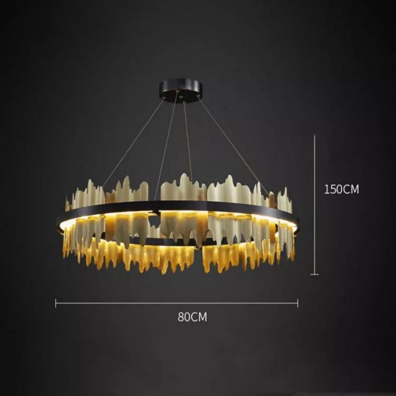 Hill Modern Sculpture Round Chandelier