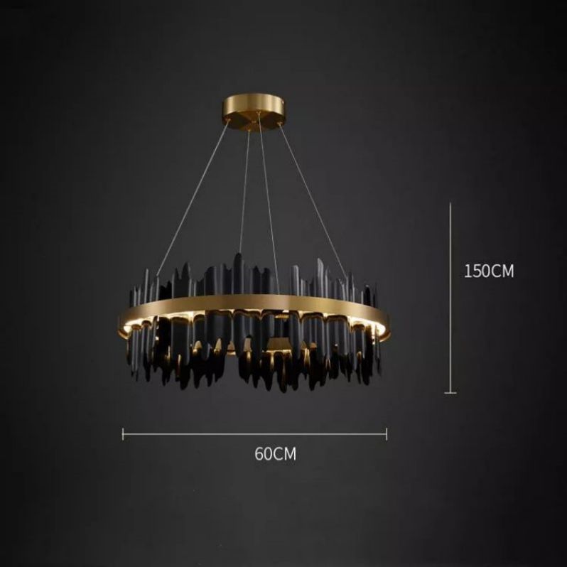 Hill Modern Sculpture Round Chandelier