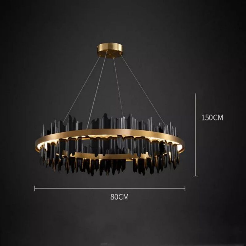 Hill Modern Sculpture Round Chandelier