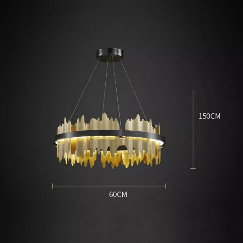 Hill Modern Sculpture Round Chandelier