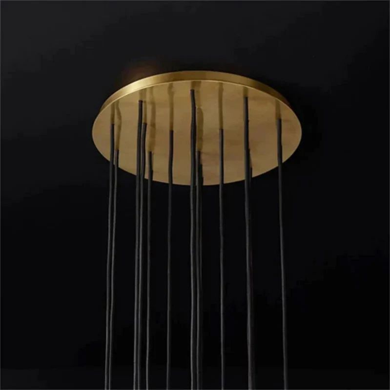Kristal Glass Round Cluster Chandelier 14"
