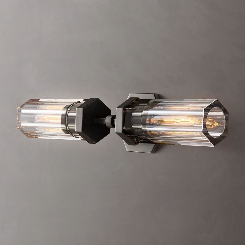 Lambert Hexagonal Linear Short Wall Sconce