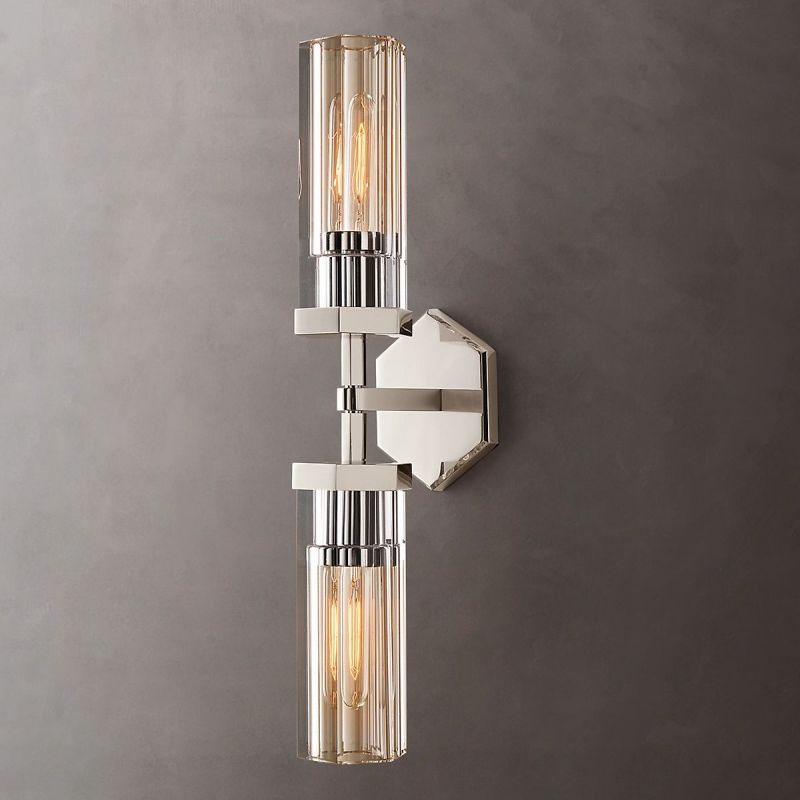 Lambert Hexagonal Linear Short Wall Sconce