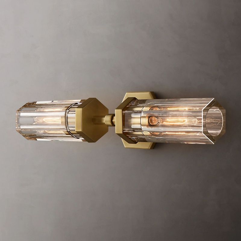 Lambert Hexagonal Linear Short Wall Sconce