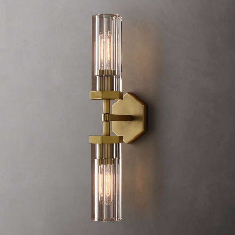 Lambert Hexagonal Linear Short Wall Sconce