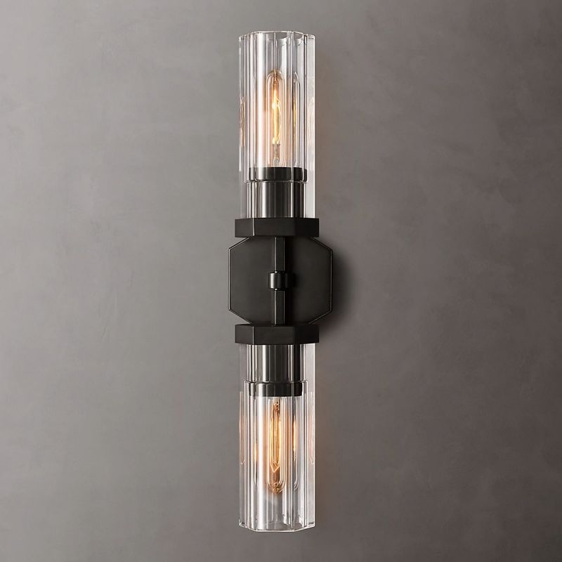 Lambert Hexagonal Linear Short Wall Sconce