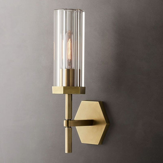 Lambert Hexagonal Short Wall Sconce