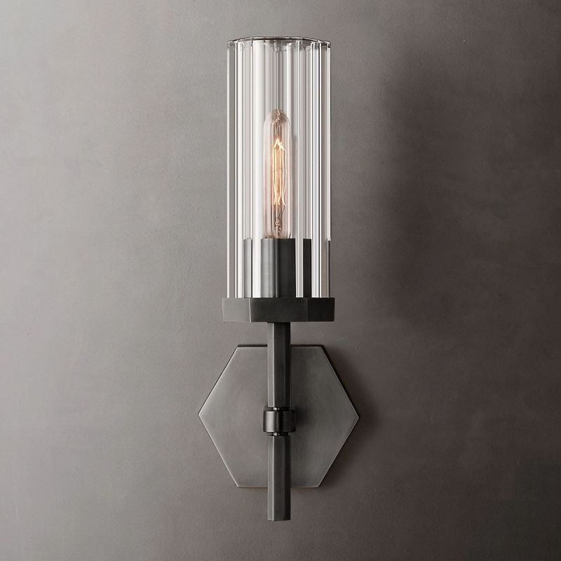 Lambert Hexagonal Short Wall Sconce