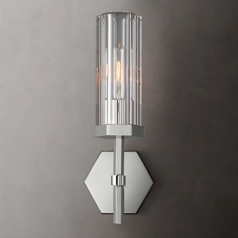 Lambert Hexagonal Short Wall Sconce