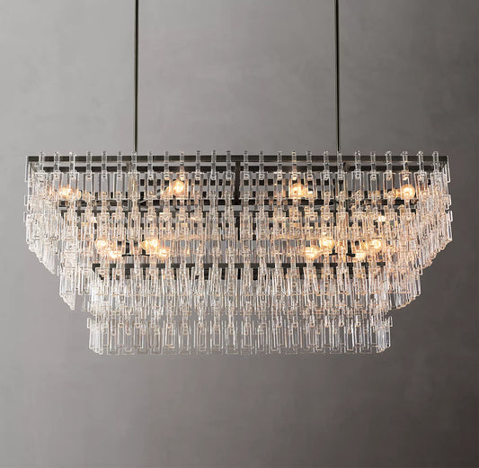 Margerie 3-Tier Rectangular Chandelier 60"