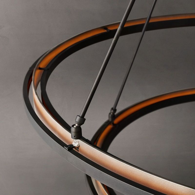 Peral 2-Tier Round Chandelier 60"
