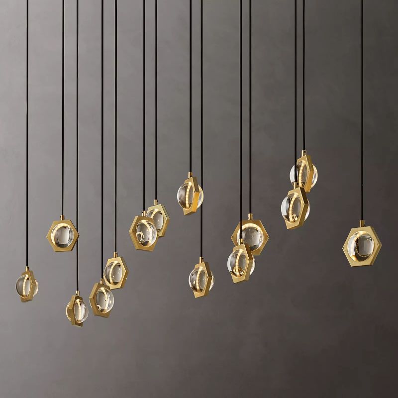Planet Linear Chandelier 72"