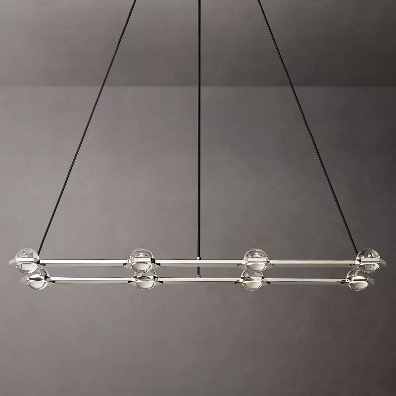 Planet Rectangular Chandelier 54"