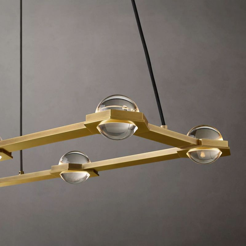 Planet Rectangular Chandelier 54"