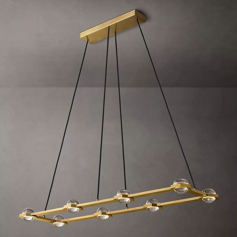 Planet Rectangular Chandelier 54"