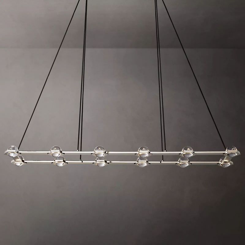 Planet Rectangular Chandelier 72"