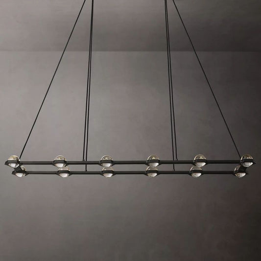 Planet Rectangular Chandelier 72"