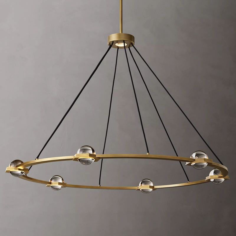 Planet Round Chandelier 48"