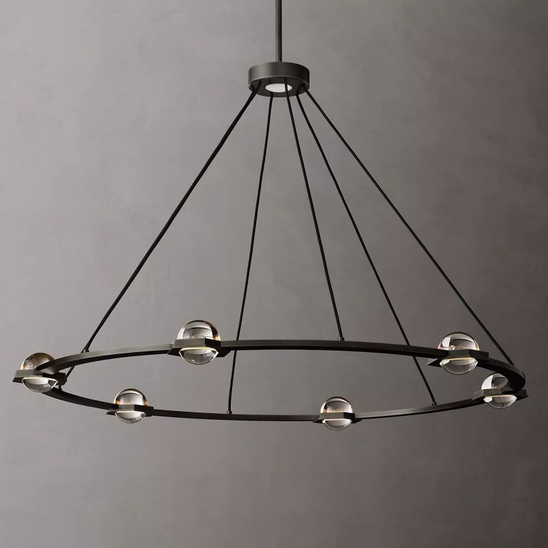 Planet Round Chandelier 48"