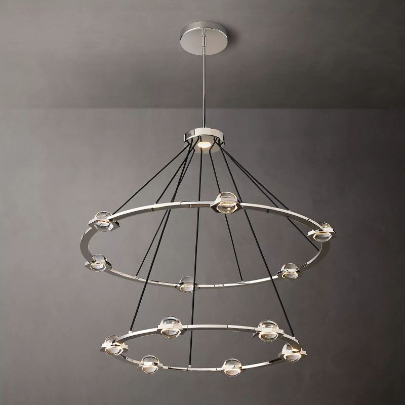 Planet Two-tier Round Chandelier 48"