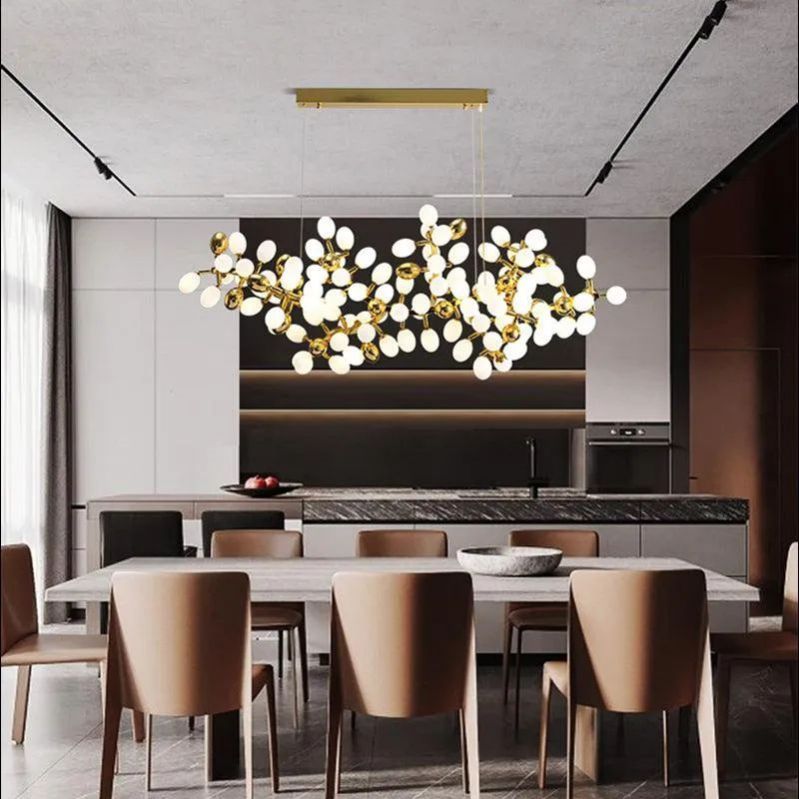Pretty Grape Horizontal Branch Chandelier
