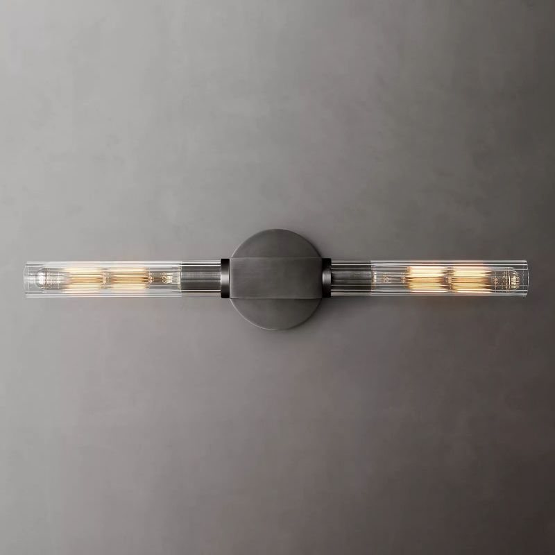 Prismatic Glass Linear Wall Sconce
