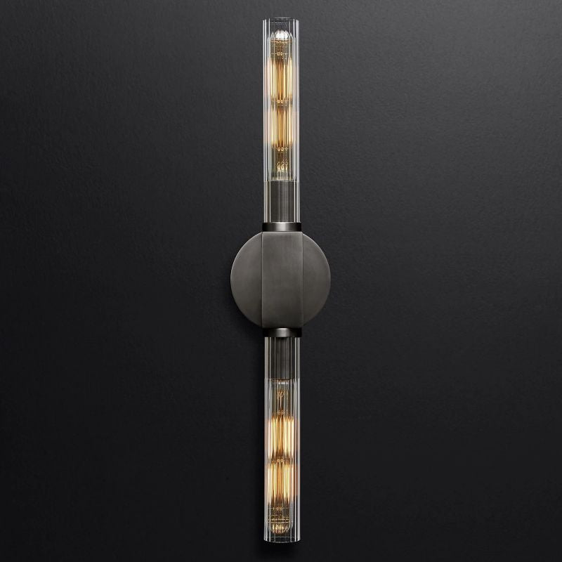 Prismatic Glass Linear Wall Sconce