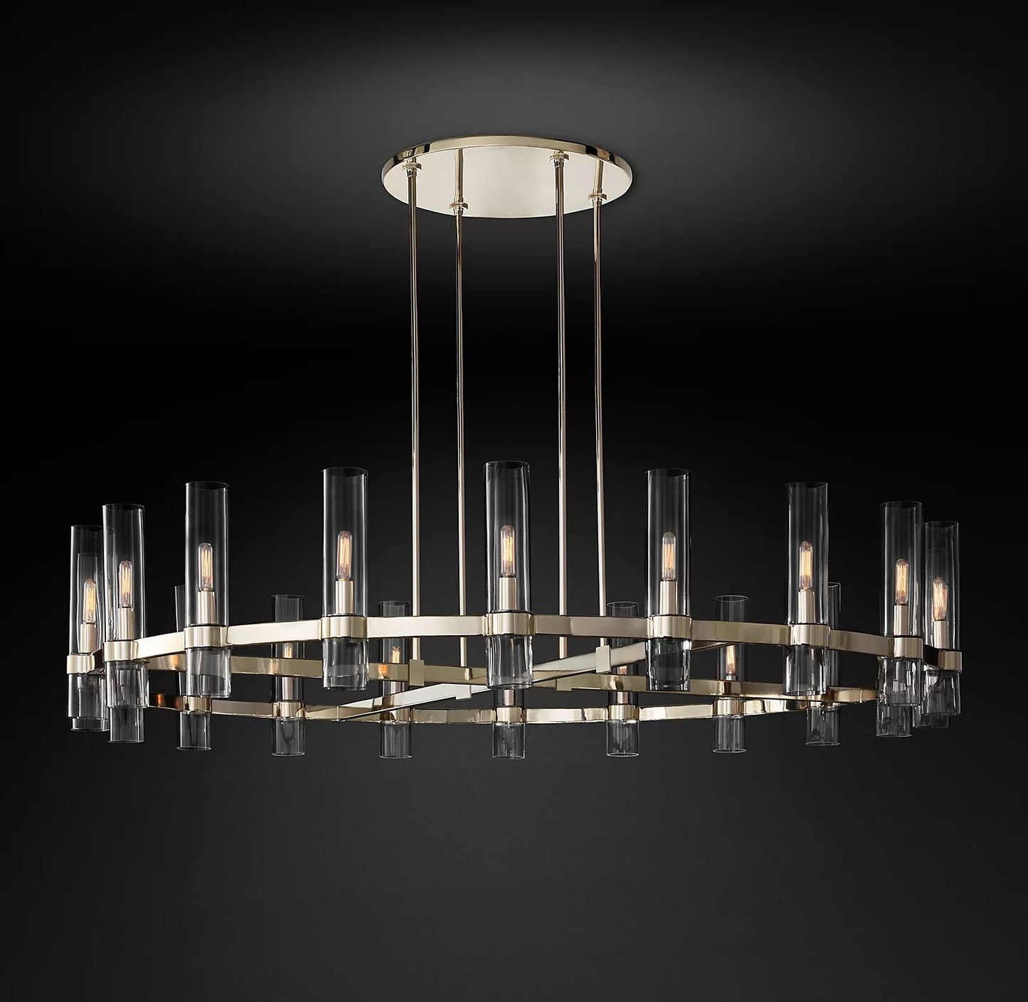 Ravelle Round Chandelier 72"