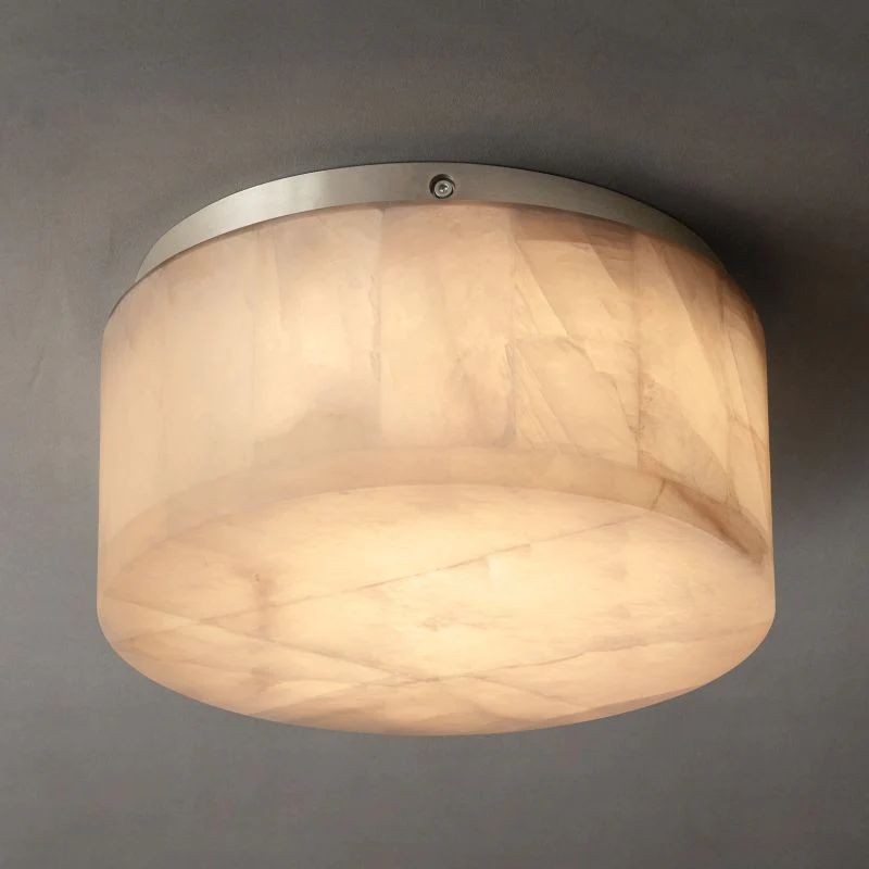 Riveage Calcite Round Flushmount 6"10"14"