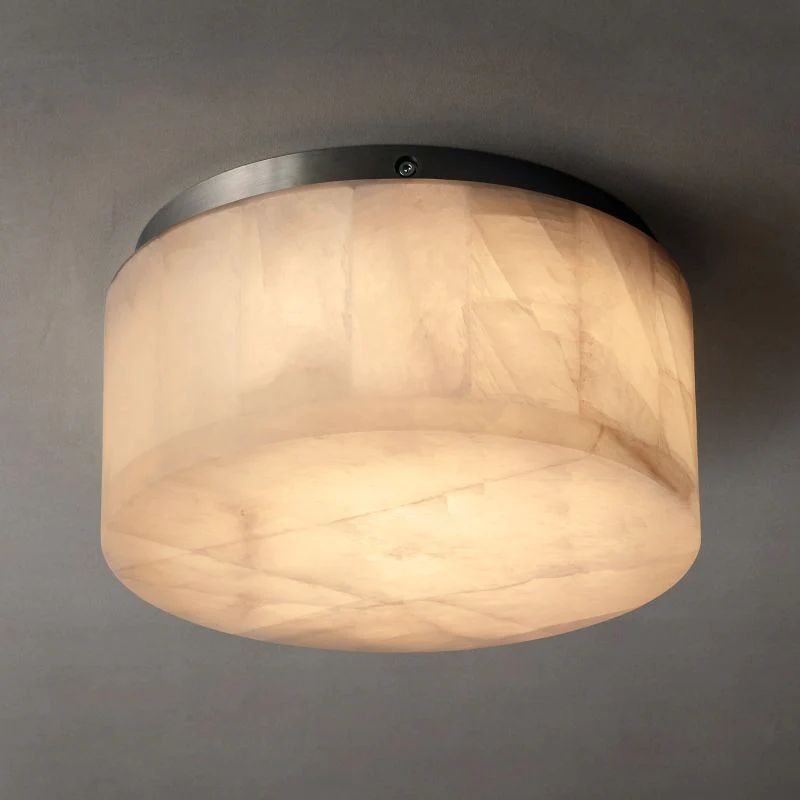Riveage Calcite Round Flushmount 6"10"14"