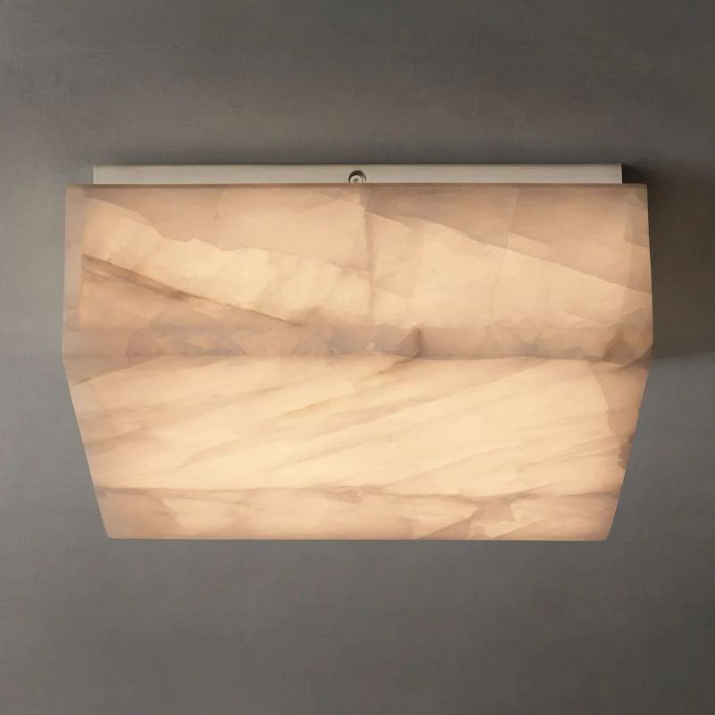 Riveage Calcite Square Flushmount 6"10"14"