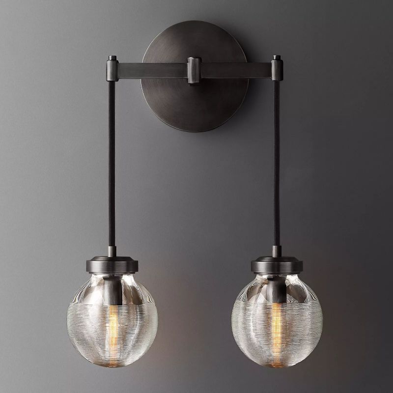 Roby Spherical Modern Double Wall Sconce