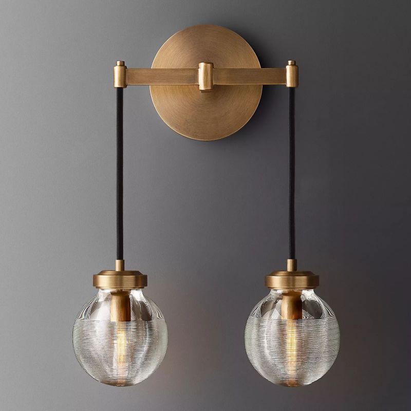 Roby Spherical Modern Double Wall Sconce