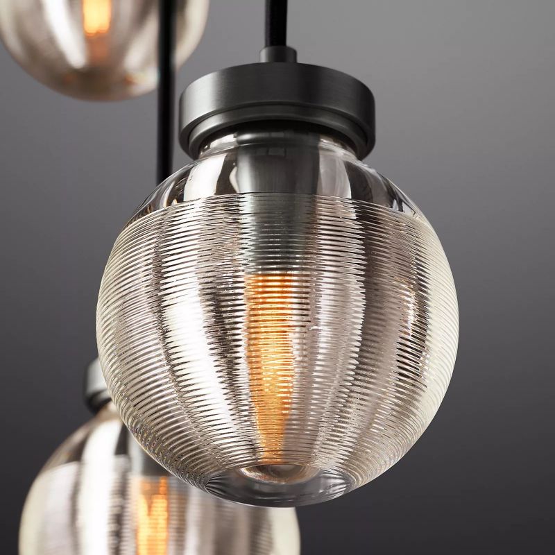 Roby Spherical Modern Rectangular Chandelier 36”