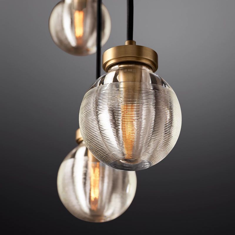 Roby Spherical Modern Rectangular Chandelier 36”