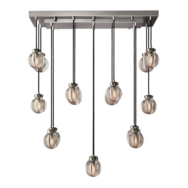 Roby Spherical Modern Rectangular Chandelier 36”