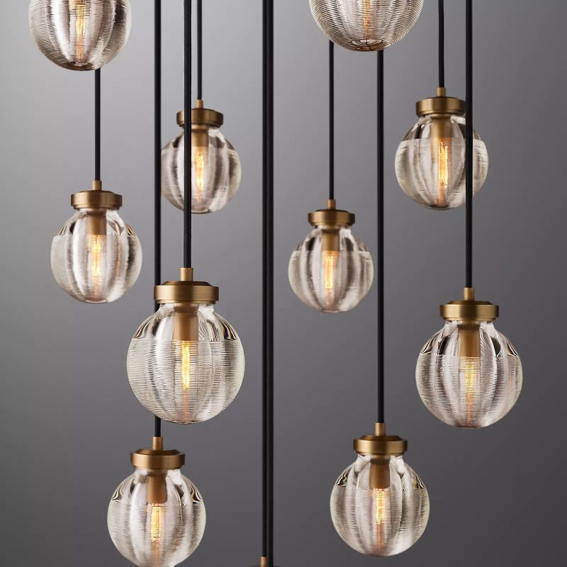 Roby Spherical Modern Round Chandelier 22"