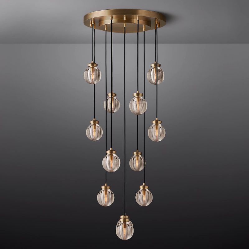 Roby Spherical Modern Round Chandelier 22"